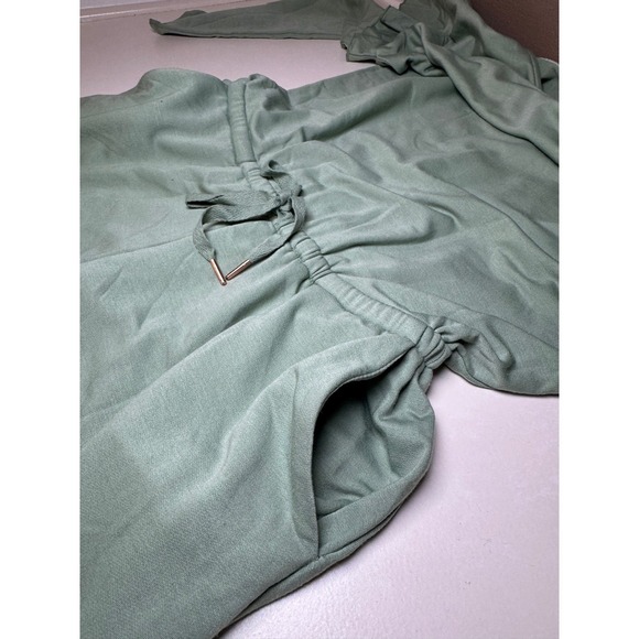 Matilda Jane Clothing Mint Green Ruffled Sleeve Jumpsuit Tie Waist Size S - Picture 9 of 15